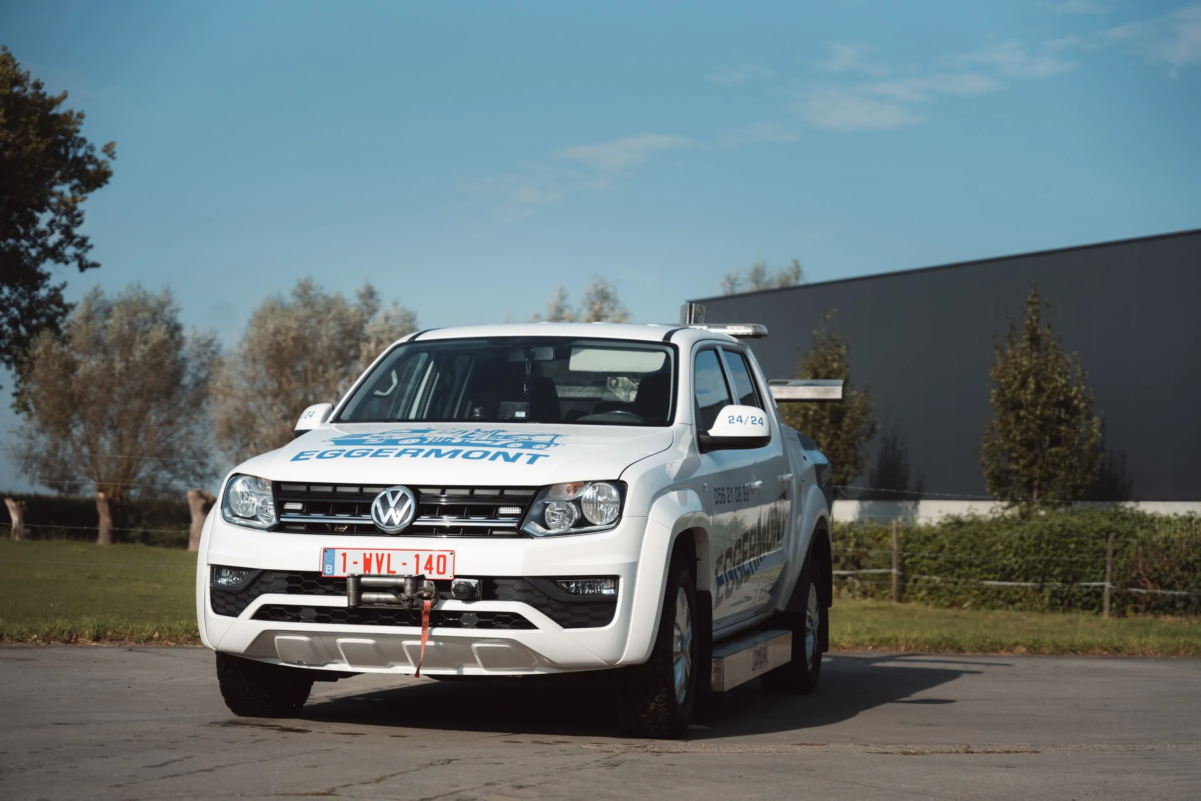 De pick-up recht van voren